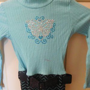 Sparkle Butterfly Dress & matching Crossbody Bag